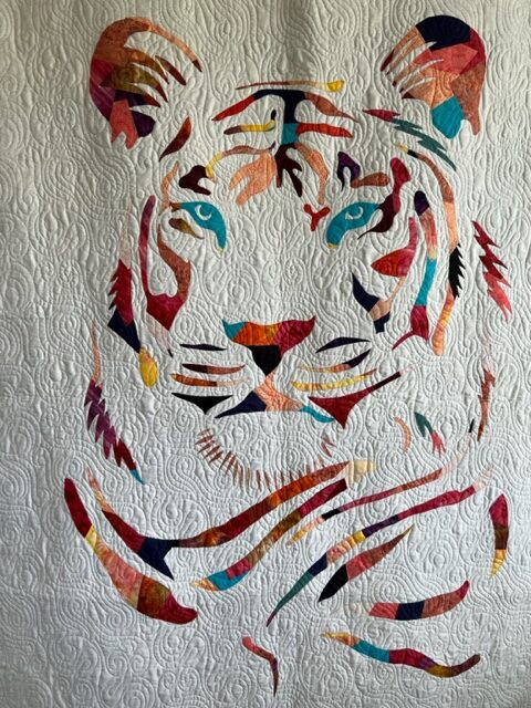 tiger fabric cutout